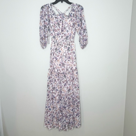 NWT 1. State Smocked Floral Summer Maxi Dress XXS - Picture 5 of 5